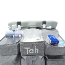 Wielofunkcyjny przybornik, organizer do łóżeczka XXL - różowy