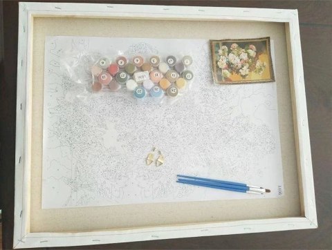 Obraz do malowania po numerach - Kwiaty maki 60x75