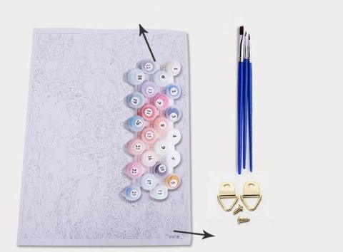 Obraz do malowania po numerach - Kwiaty maki 60x75