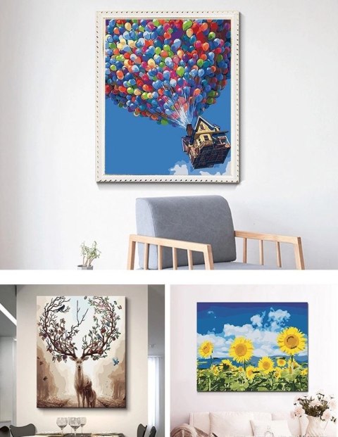 Obraz do malowania po numerach - Kwiaty maki 60x75