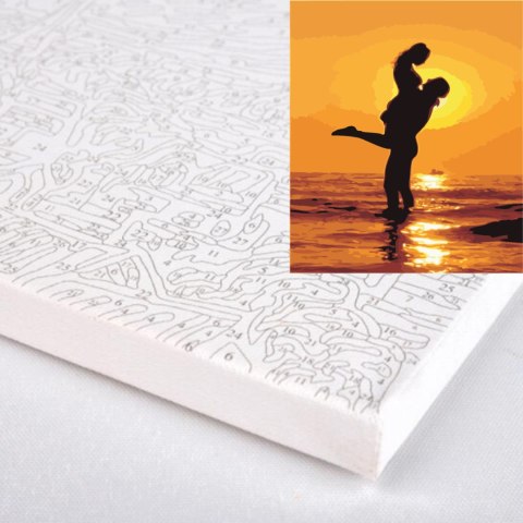 Obraz do malowania po numerach - Zachód Słońca 60x75