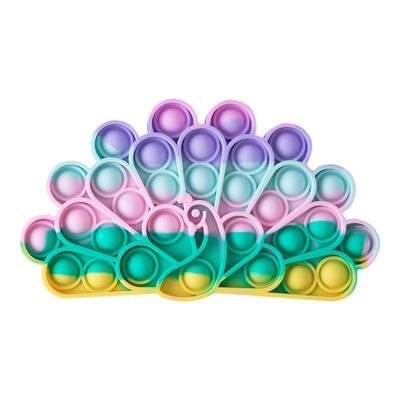 Zabawka sensoryczna PopIt antystresowa w kształcie Pawia