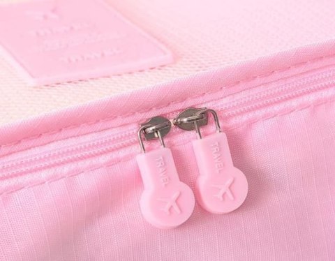 Zestaw organizerów podróżnych do walizki i szafy (6szt) - szary