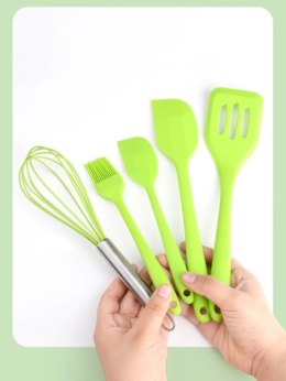 Zestaw przyborów kuchennych 5 elementów — zielony
