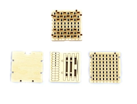 Drewniane Puzzle 3D - Gra Warcaby z Drewna