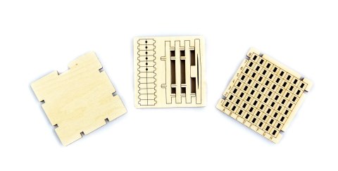 Drewniane Puzzle 3D - Gra Warcaby z Drewna