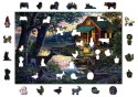 Drewniane Puzzle z figurkami - Wieczór w Lakehouse, 505 elementów