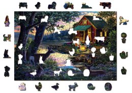 Drewniane Puzzle z figurkami - Wieczór w Lakehouse, 505 elementów