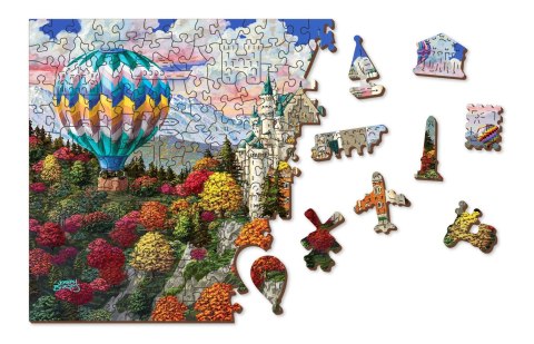 Drewniane Puzzle z figurkami - Zamek Neuschwanstein, 1010 elementów