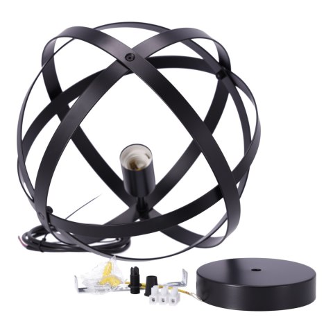 Lampa wisząca Loft, Industrialna - kula, czarna