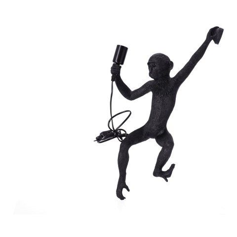 Stylowa lampa ścienna - małpka (lewa łapka)