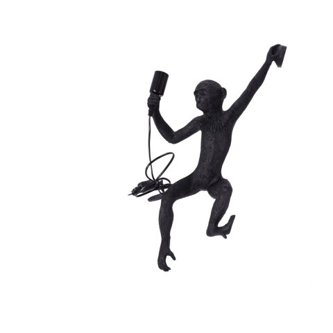 Stylowa lampa ścienna - małpka (lewa łapka)