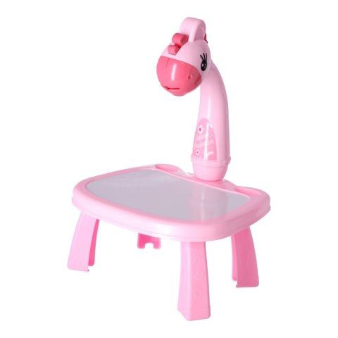 Wielofunkcyjny projektor / rzutnik do nauki rysowania - różowa żyrafa