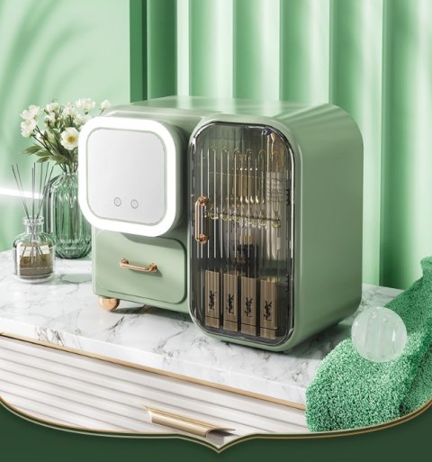 Organizer, szafka na kosmetyki, biżuterię - jasnozielony