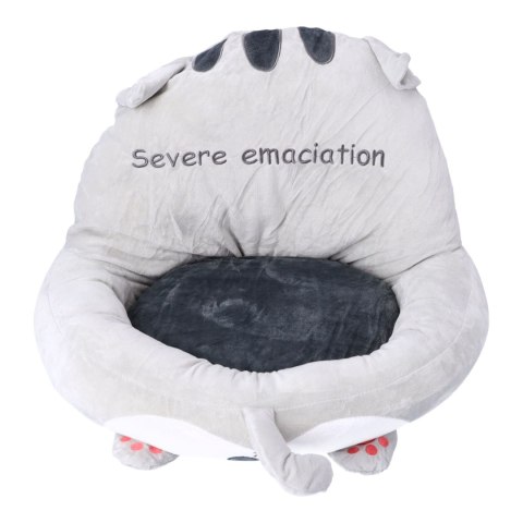 Poduszka do siedzenia Kot -szara - 46x46 cm