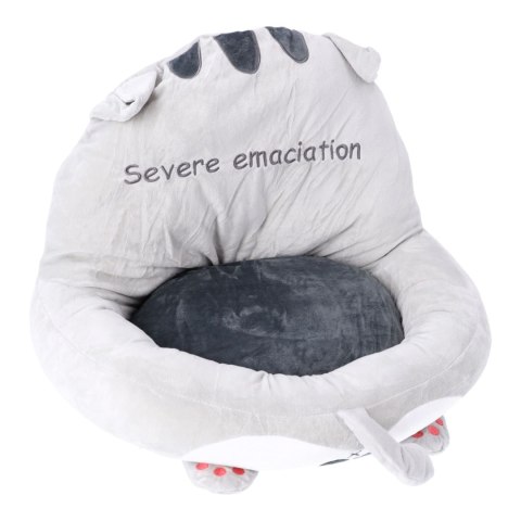 Poduszka do siedzenia Kot -szara - 46x46 cm