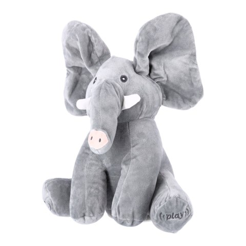 Interaktywny pluszowy Słoń - szary