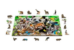 Drewniane Puzzle z figurkami - Wesołe Selfie-Misie rozm. XL, 1010 elementów