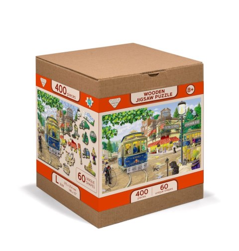 Drewniane Puzzle z figurkami - Wiktoriańska ulica rozm. XL, 1010 elementów