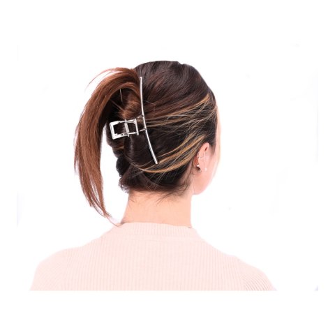 Elegancja Włosów - Klamra do Włosów w Kolorze Srebra