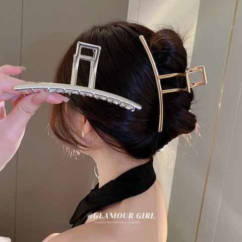 Elegancja Włosów - Klamra do Włosów w Kolorze Srebra