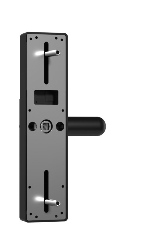 Inteligentna klamka do drzwi Tuya, Elektroniczny zamek do drzwi na odcisk palca, kod, Wi-Fi, RFID - czarna