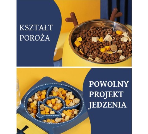Miska AquaPet 2w1 - Automatyczny Dozownik Wody dla Psa i Kota (Niebieska)