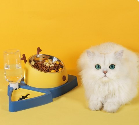 Miska AquaPet 2w1 - Automatyczny Dozownik Wody dla Psa i Kota (Niebieska)