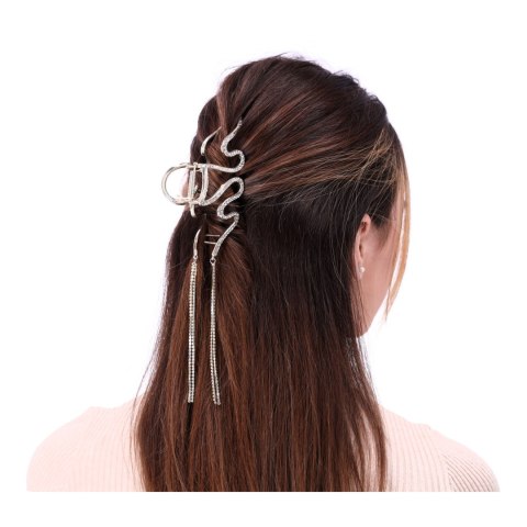 Ozdobna spinka, klamra do włosów - złota