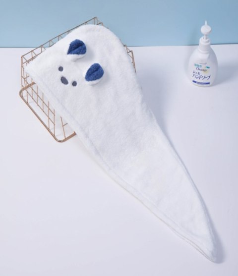 Superchłonny ręcznik do włosów, turban do włosów - beżowy