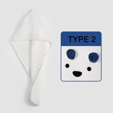 Superchłonny ręcznik do włosów, turban do włosów - beżowy