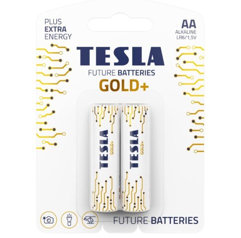 BATERIA ALKALICZNA TESLA GOLD+ LR6 B2 1,5V 2 SZTUKI