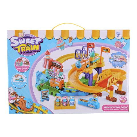 Zestaw klocków z pociągiem na baterie