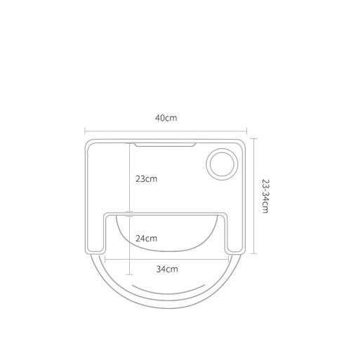 Krzesełko do karmienia regulowane - Kolor szary