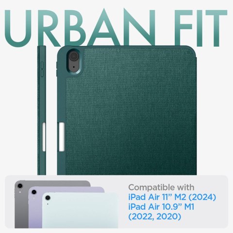 Spigen Urban Fit - Etui do iPad Air 11" M3 (2025) / M2 (2024) / iPad Air 10.9" (5-4 gen.) (2022-2020) (Midnight Green)