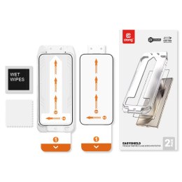 Crong EasyShield 2-Pack - Szkło hartowane Samsung Galaxy S25 / S24 (2 sztuki)