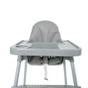Krzesełko do karmienia regulowane - Kolor szary