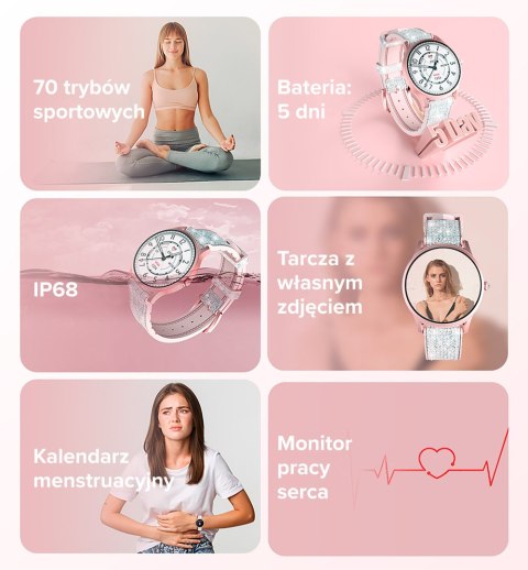 Smartwatch KIESLECT Lora Gold