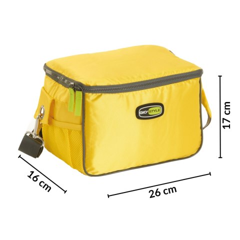 Torba lunchowa Kamai Gio Style na ramię, żółta, pojemność 7L