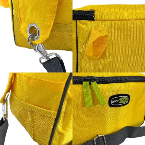 Torba lunchowa Kamai Gio Style na ramię, żółta, pojemność 7L