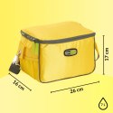 Torba lunchowa Kamai Gio Style na ramię, żółta, pojemność 7L
