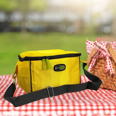 Torba lunchowa Kamai Gio Style na ramię, żółta, pojemność 7L