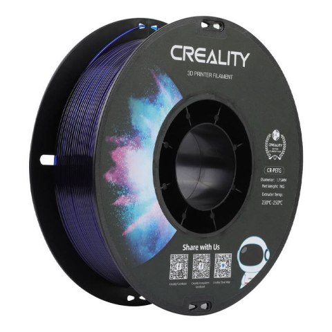 Filament CR-PETG Creality (Przezroczysty niebeski)