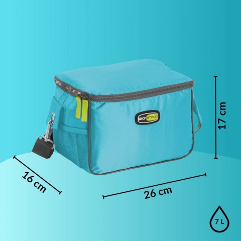 Torba lunchowa Kamai Gio Style na ramię, niebieska, pojemność 7L