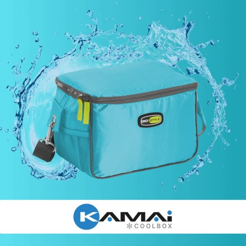 Torba lunchowa Kamai Gio Style na ramię, niebieska, pojemność 7L