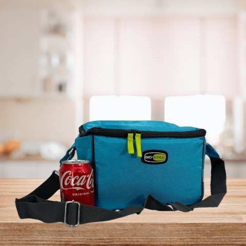 Torba lunchowa Kamai Gio Style na ramię, niebieska, pojemność 7L