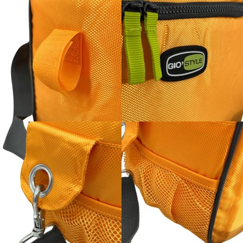 Torba lunchowa Kamai Gio Style na ramię, pomarańczowa, pojemność 7L