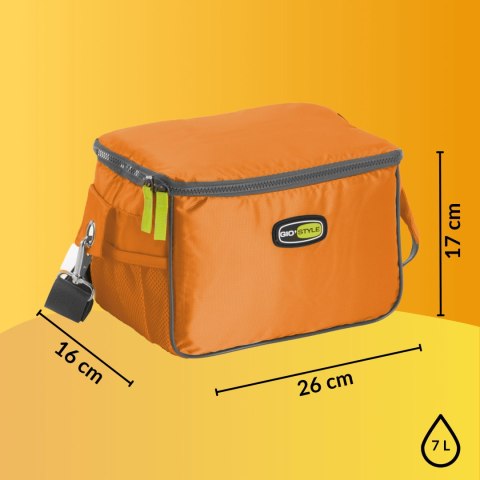 Torba lunchowa Kamai Gio Style na ramię, pomarańczowa, pojemność 7L