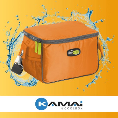 Torba lunchowa Kamai Gio Style na ramię, pomarańczowa, pojemność 7L