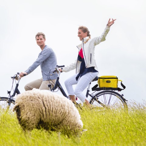 Torba lunchowa Kamai Gio Style na ramię, żółta, pojemność 7L